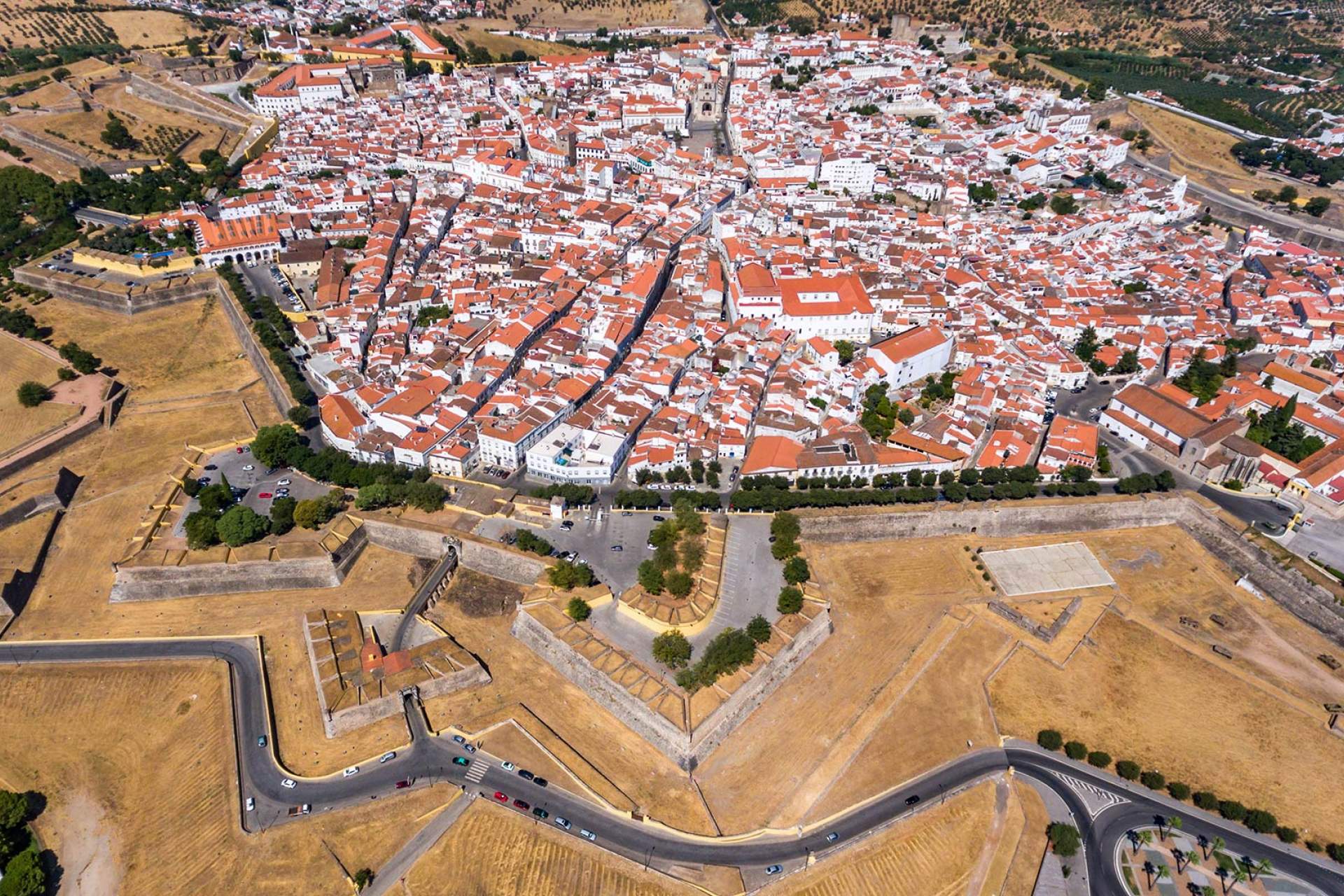 Vista aérea de Elvas / Elvas / Turismo do Alentejo