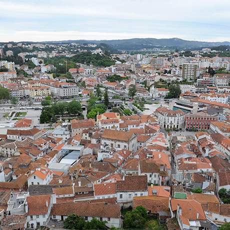 Urban fabric of the old Jewish quarter of Leiria